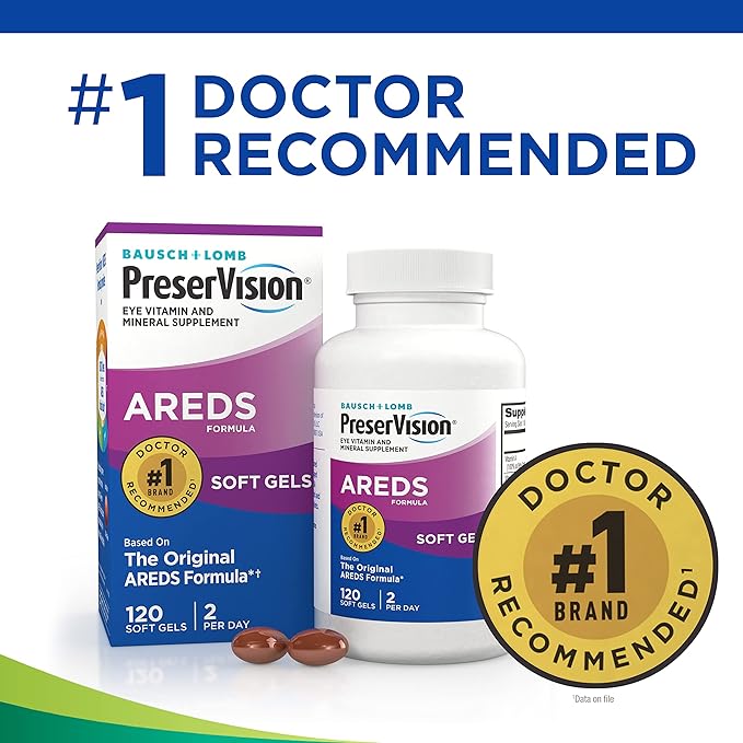 PreserVision Eye Vitamin & Mineral Supplement, 120 Count 1) Packaging