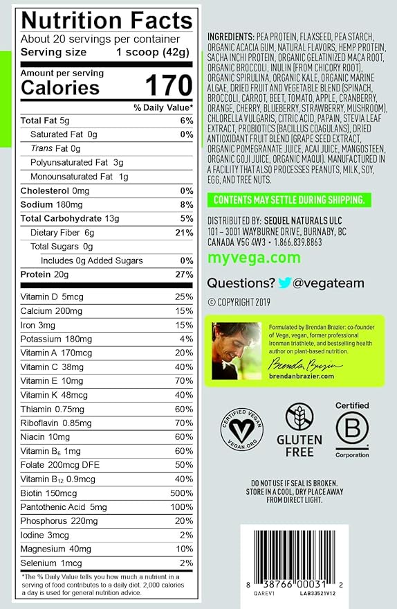 Vega One All-In-One Nutritional Shake Berry (20 Servings) 30 Ounce 1)