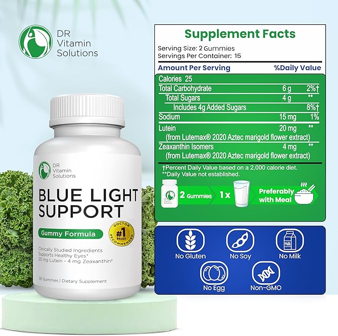 Dr Vitamin Blue Light Support, Lutein 2 Gummies, 30 Count