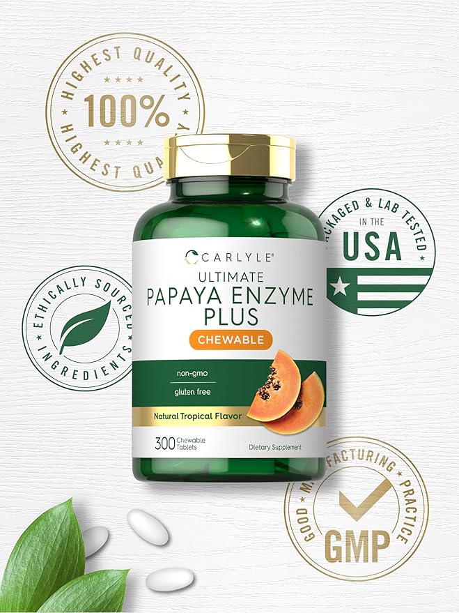 Carlyle Papaya Enzyme Chewable Tablets