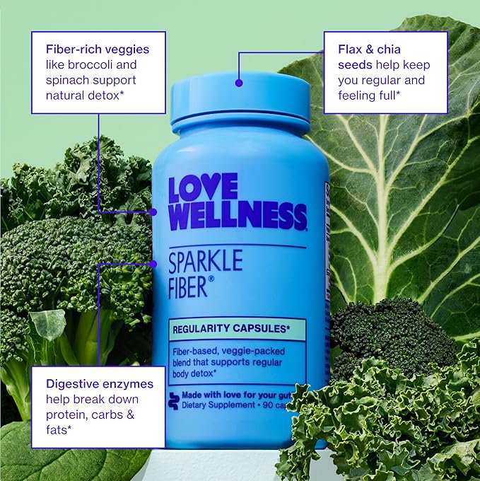 Love Wellness Sparkle Fiber 90 Count