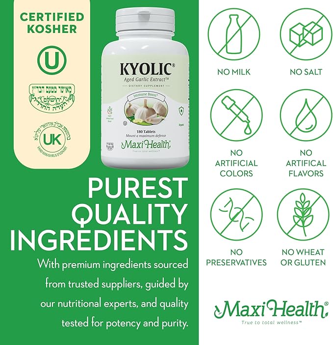 Maxi Health Kyolic Organic Garlic Supplement (360 Count)
