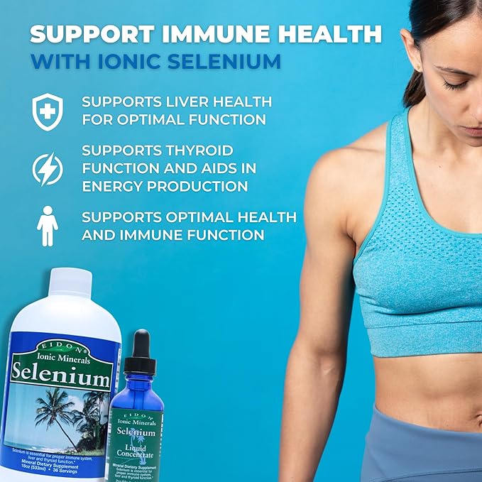 Eidon Ionic Minerals Liquid Selenium, Selenium 2 oz