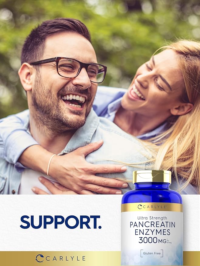 Carlyle Pancreatin Digestive Enzymes 3000mg | 250 Caplets
