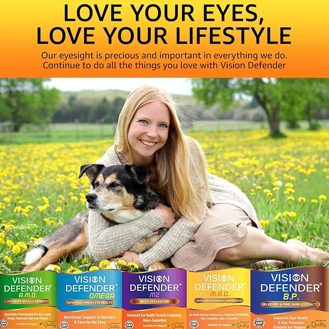 Vision Defender Lutein, Zeaxanthin & Meso-Zeaxanthin (90 capsules/One-A-Day)