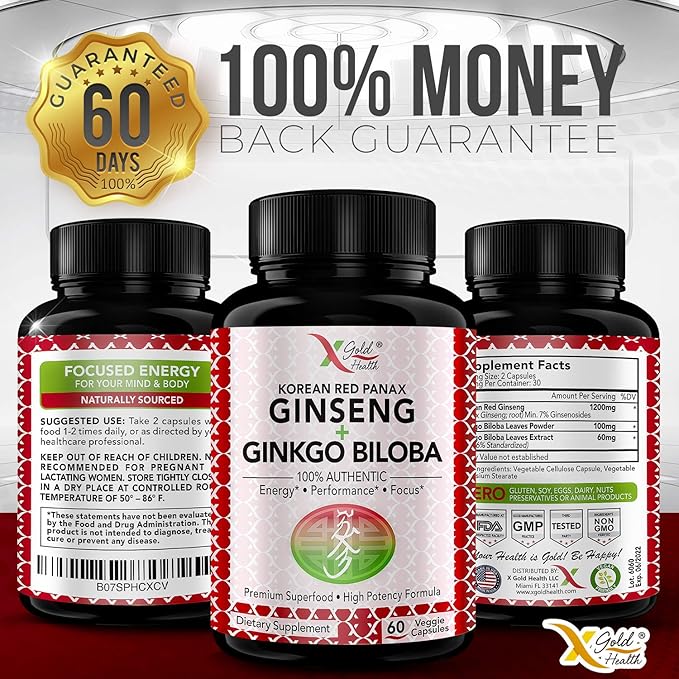 Korean Red Panax Ginseng 1200mg +