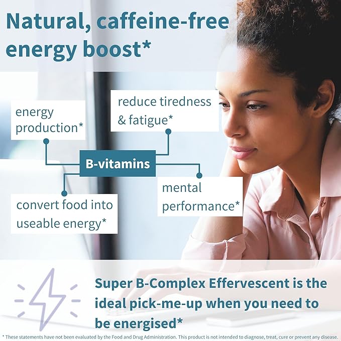 Super B-Complex Liquid B-Vitamin Effervescent Drink, 20 Effervescent