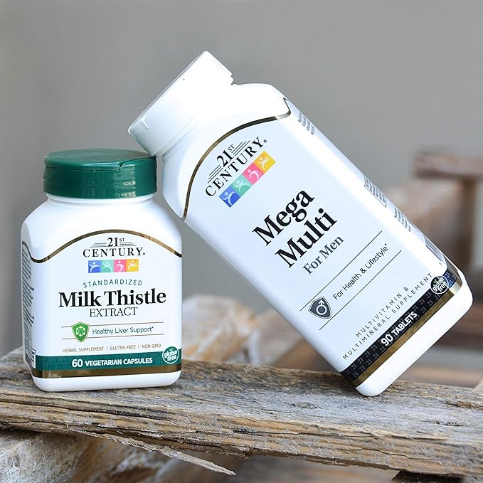 21st Century Vitamins Thistle Extract Veg 60 Count (21338)