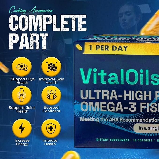 Omega 3 Fish Oil 3, Natural (1 Month