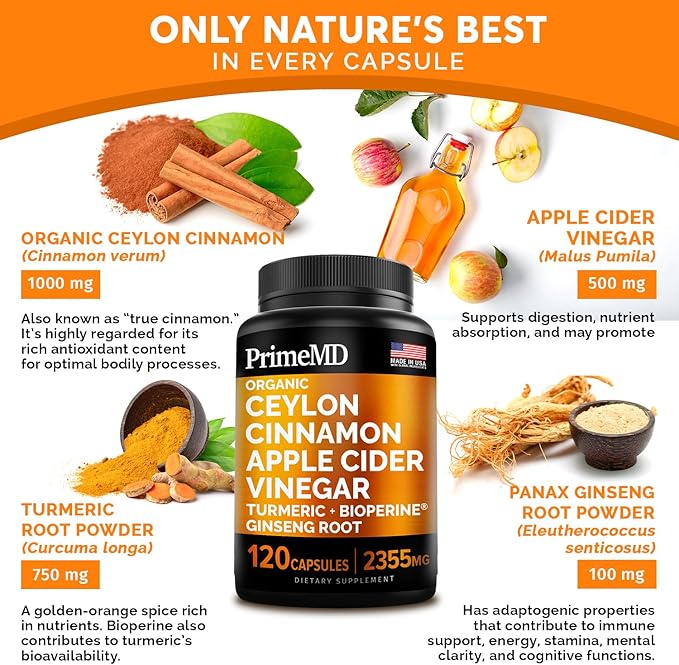 5-in-1 Ceylon Cinnamon Capsules 2355mg