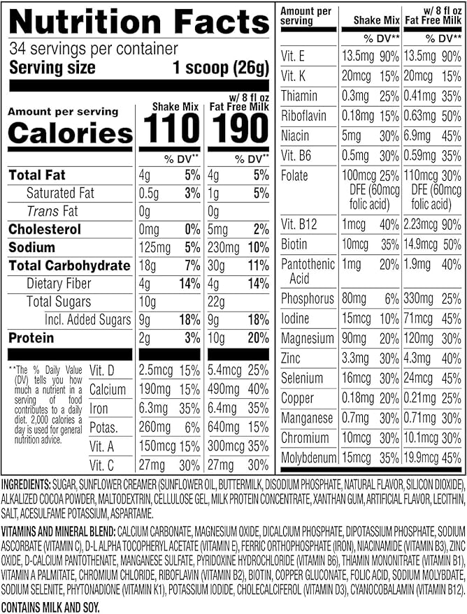 SlimFast Original, 2 Pack Of Rich 31.18 Oz 34 Servings