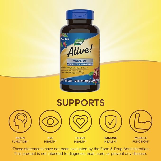 Nature’s Way Alive! Men’s 50+ Complete 130 Tablets
