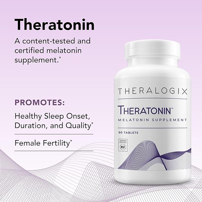 Theralogix Theratonin Melatonin Supplement 90-Day Supply 90 Tablets