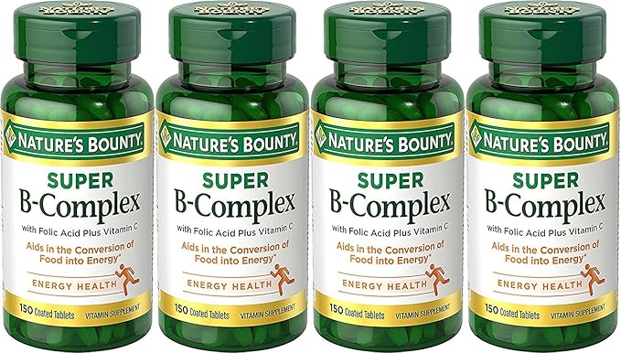 Nature's Bounty B-Complex with Folic Acid 150 Each 4)