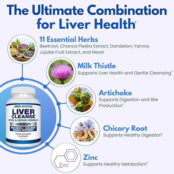 Arazo Nutrition Liver Cleanse Detox &