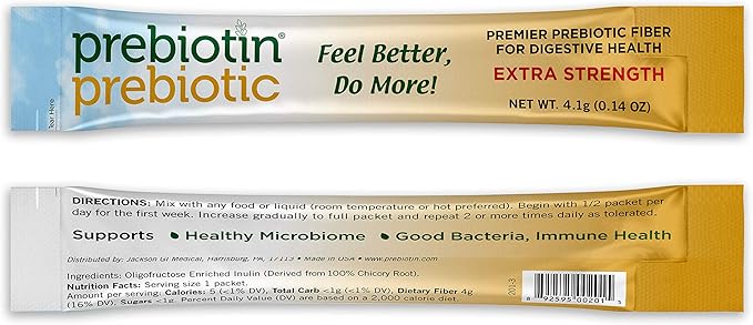Prebiotin Prebiotic Fiber Powder 4.1 Gram 30 Count