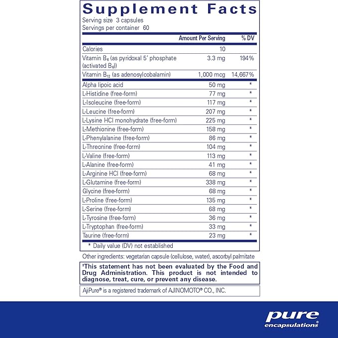 Pure Encapsulations Amino-NR 180 Capsules