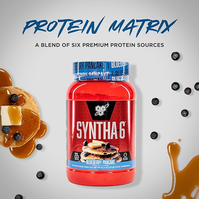 BSN SYNTHA-6 Whey Protein Powder, Milk 28 Servings