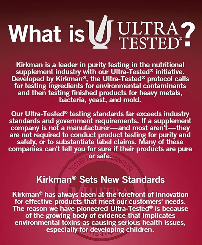Kirkman - Alpha Lipoic Acid 50 mg - 90 Capsules - Potent Antioxidant - Protects Against Harmful Radicals - Hypoallergenic