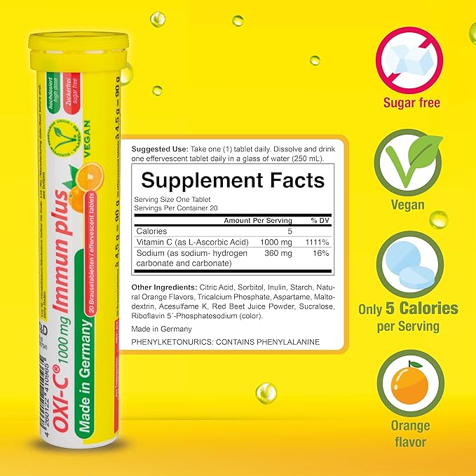T&D Oxi C 1000 mg Vitamin C 40 Vegan