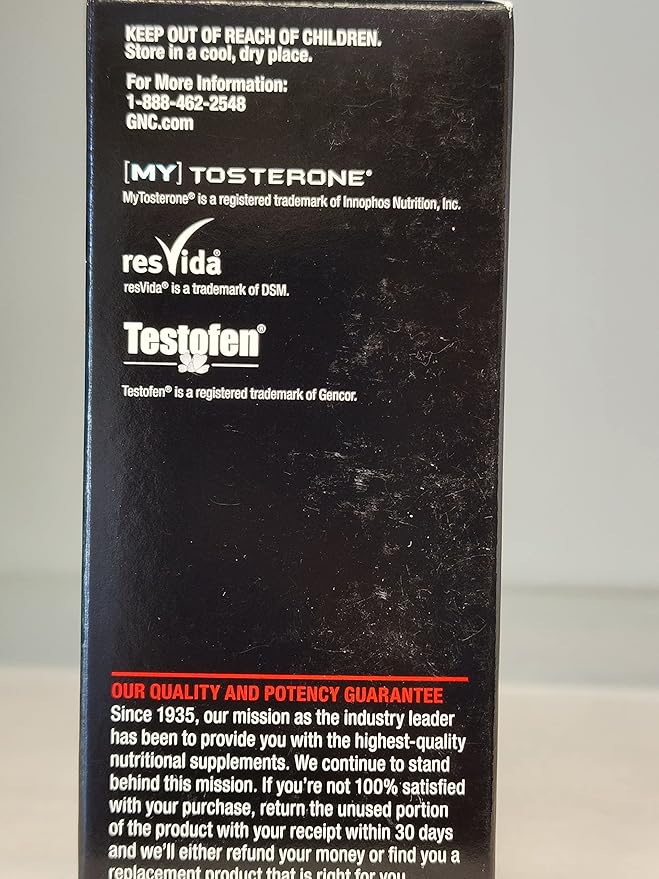 GNC Men's Healthy Testosterone, 60 Caplets, Testosterone and Sexual Health Support