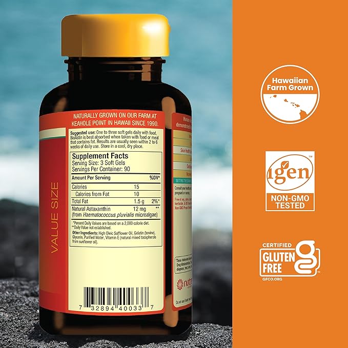 Nutrex Hawaii BioAstin Hawaiian Astaxanthin 4mg, 270 270 Softgels