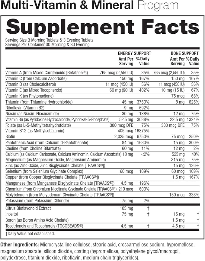 Multivitamin Day & Night Routine 30-Day Supply