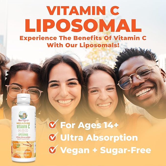 Liposomal Vitamin C by MaryRuth's 500mg | 30 Servings