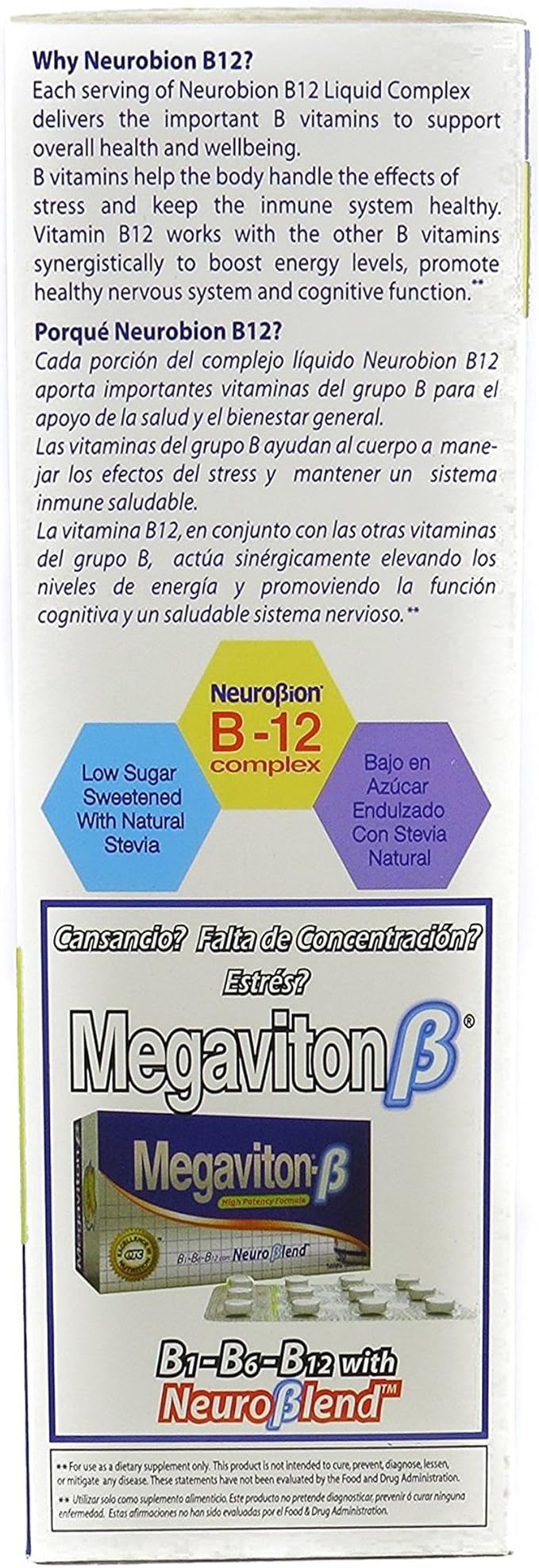Neurobion Vitamin B12 Complex 16 Oz 2 Pack