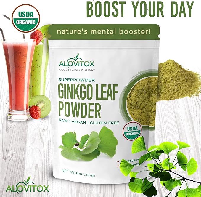 Ginkgo Biloba Powder 8oz (2Pcs)- Ginkgo