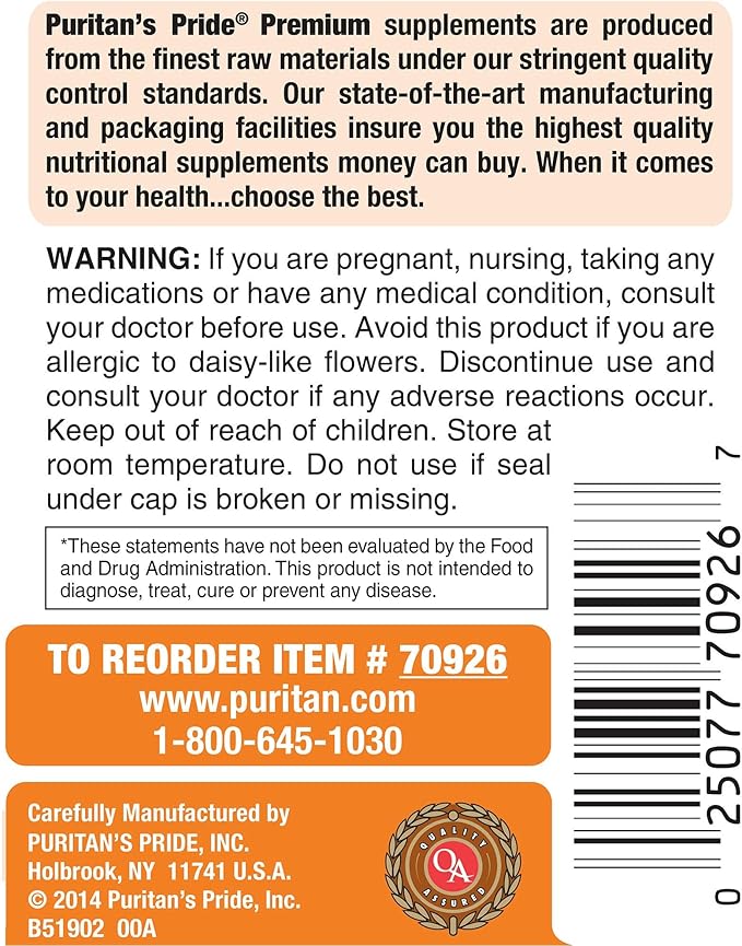 Puritan's Pride Lutein 40mg With Zeaxanthin, 120 Count 2)