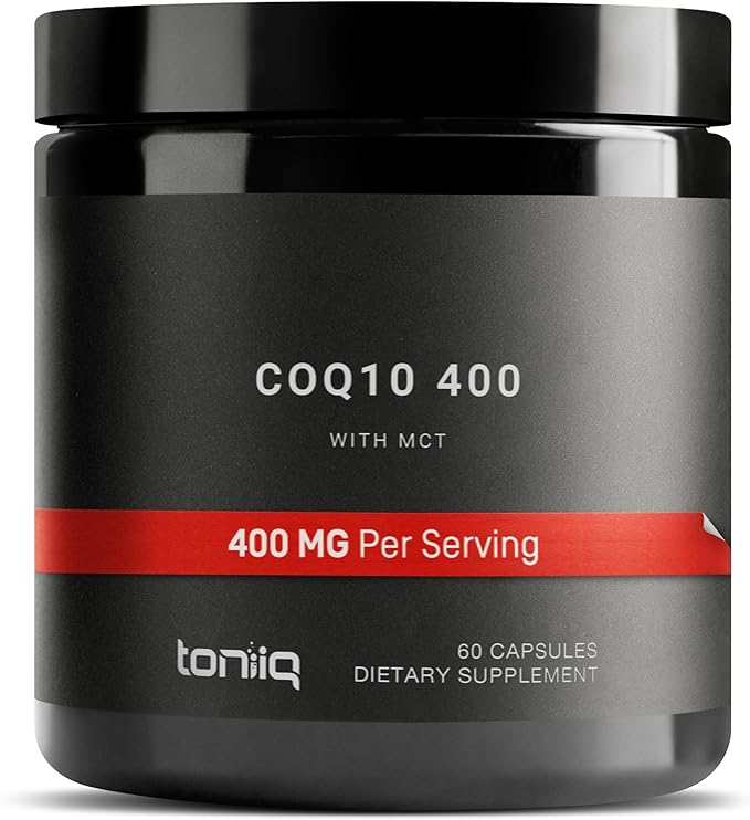 Ultra High Purity CoQ10 400mg 98% Purified CoQ10 Supplement Q10 -Bioavailable -60 Veggie