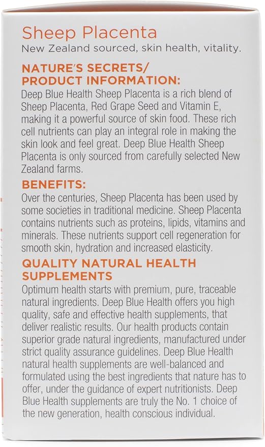 New Zealand Sheep Placenta w/ Grape 13500mg x 60 Soft