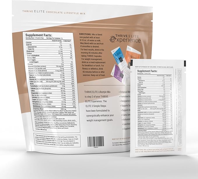 Le-Vel Thrive Elite Protein Shake 16 Servings (35g) | (16 Servings
