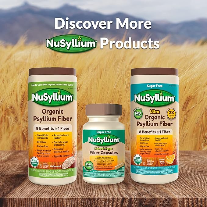 Organic Psyllium Fiber Powder, USDA Organic 72 Servings