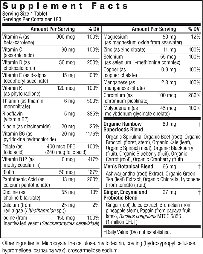 Rainbow Light Multivitamin for Women 50+, 50+ Multivitamin 150 Tablets