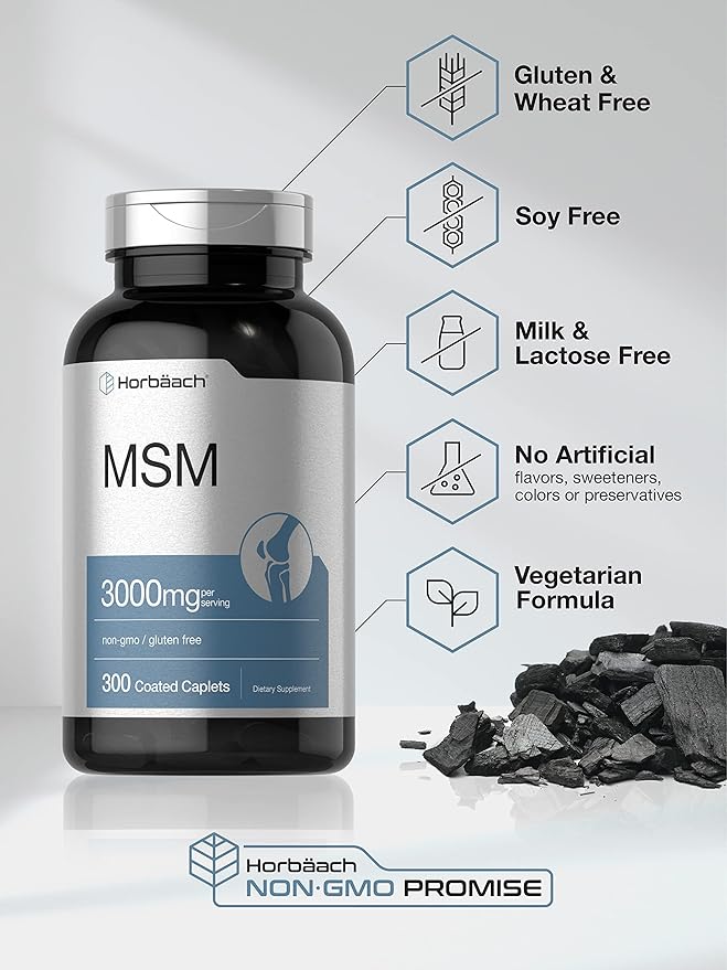 Horbäach MSM Supplement 3000mg | 300 Coated