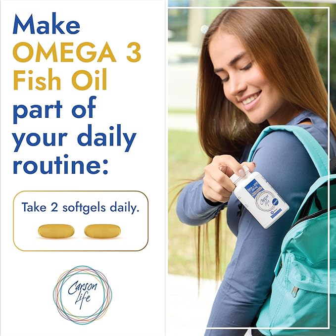Carson Life DHA EPA Omega 3 3 Supplement 60 Softgels