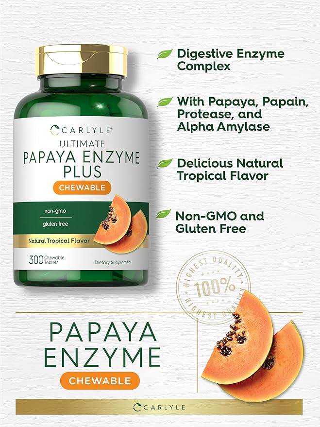 Carlyle Papaya Enzyme Chewable Tablets