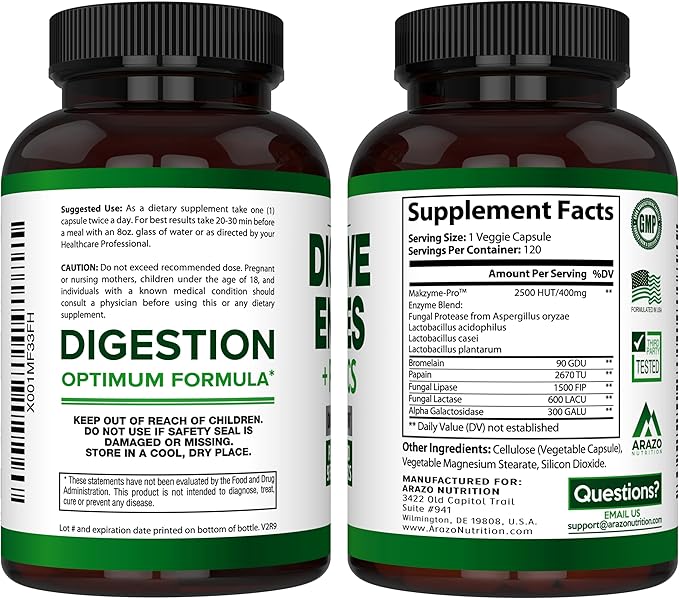 Digestive Enzymes with Probiotics 120 Pills
