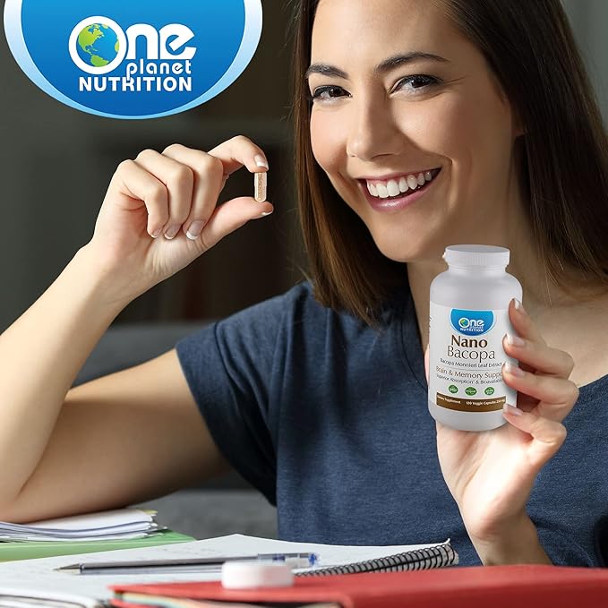 Nano Bacopa 250 mg, Bacopa Monnieri 120 Capsules