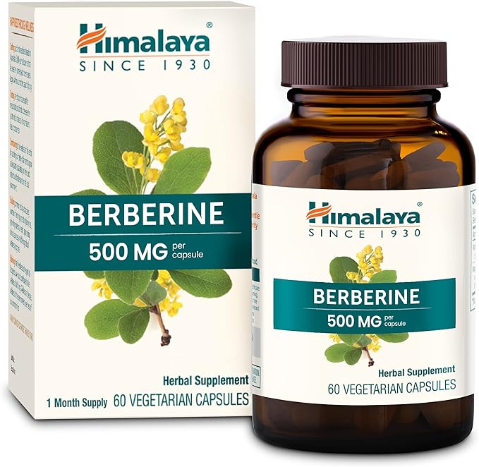 Himalaya Berberine for Metabolism & Cholesterol 1000 mg 60 Capsules