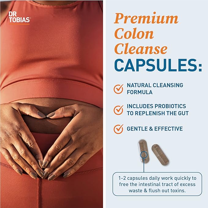 Dr. Tobias Colon 14 Day Cleanse, 4 Bottles 28 Capsules (1-2 Daily)