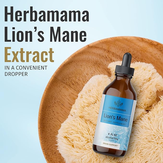 HERBAMAMA Lions Mane Liquid Extract 4 fl.