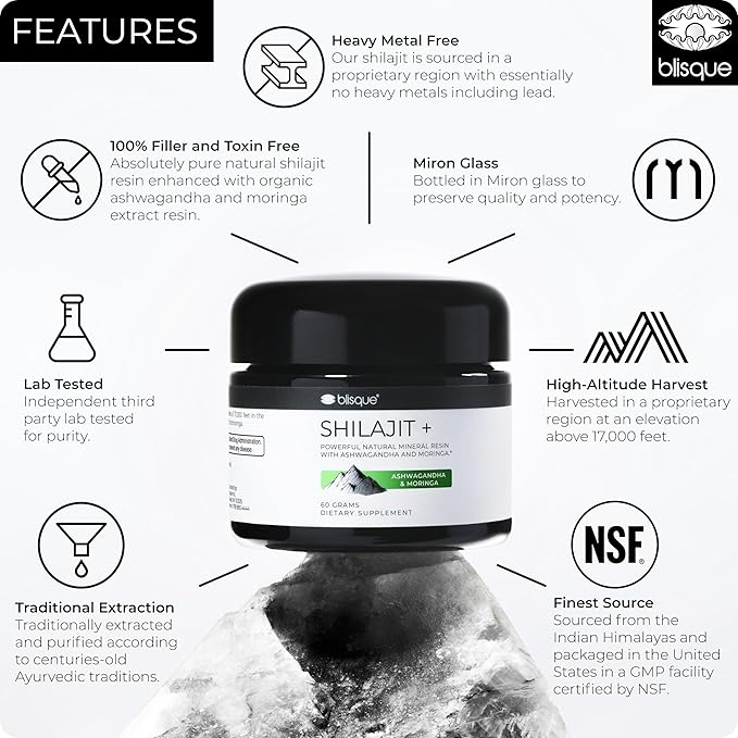 Blisque - Pure Himalayan Organic Shilajit 60 Grams