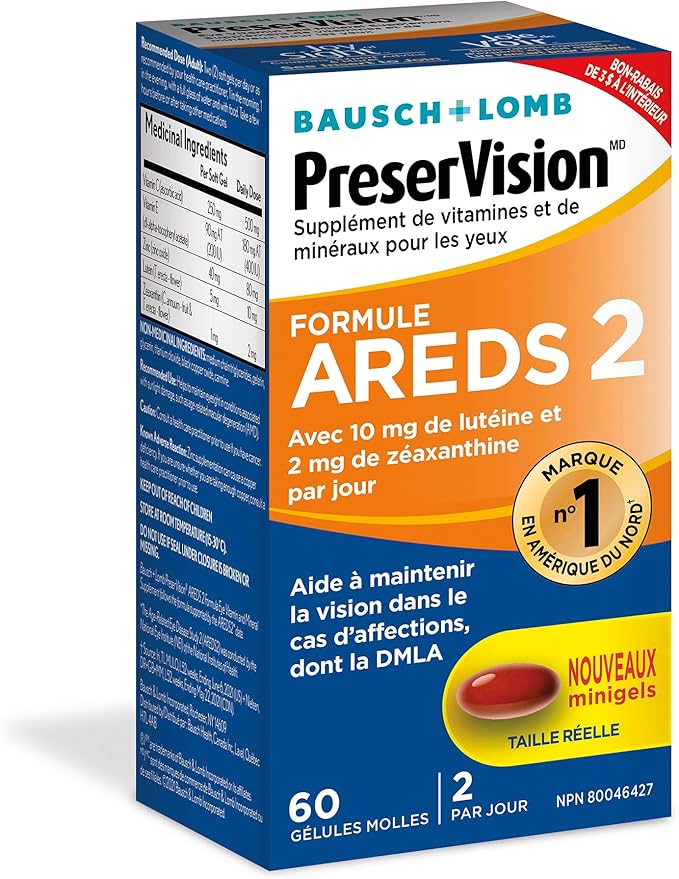 PreserVision AREDS 2 Eye Vitamin & 60 Minigels
