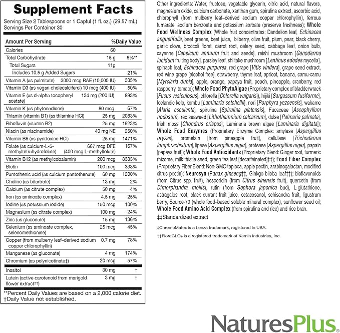 NaturesPlus Ultra Source of Life Liquid 30 fl D3 and 30 Servings