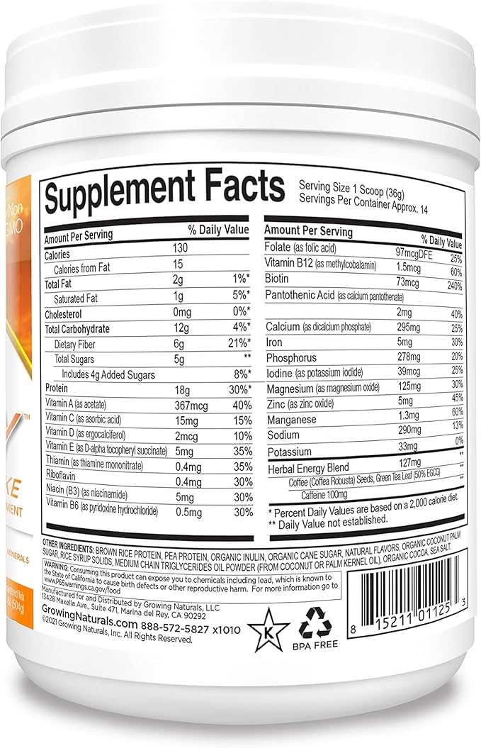 All Natural Plant Based Protein, One 18g Protein 1 Pound 1)