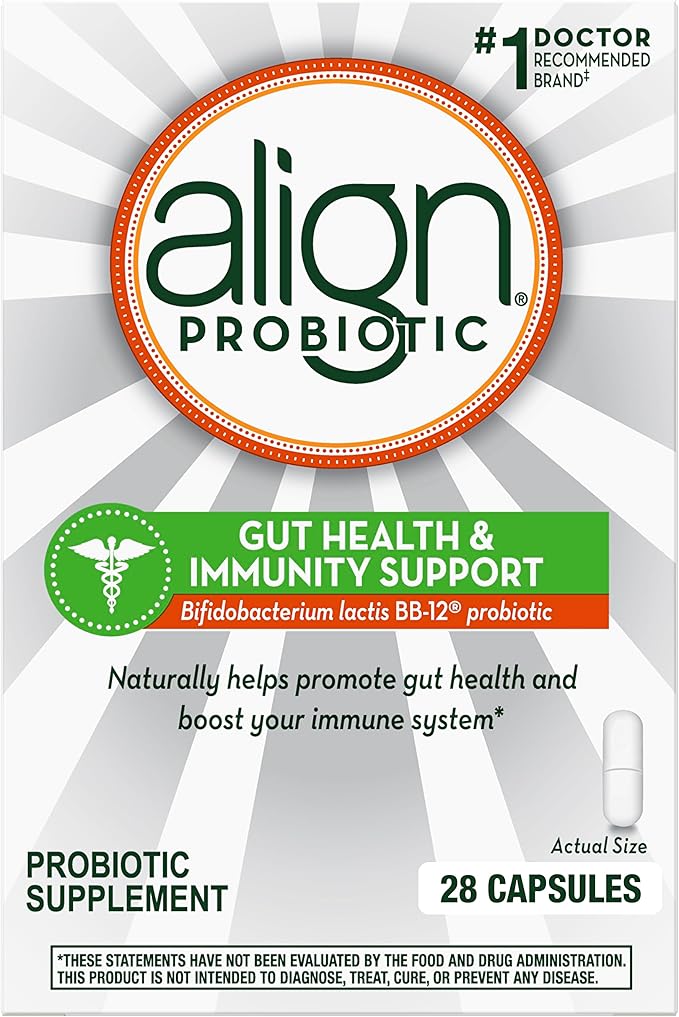 Align Gut Health & Immunity Probiotic, Daily Digestive Support for Women and Men, Helps Support Immune and Digestive Health, 28 Capsules