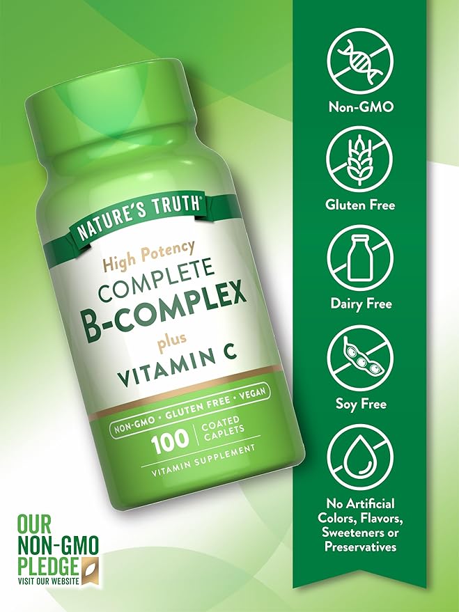 Nature's Truth Vitamin B Complex Plus 100 Caplets